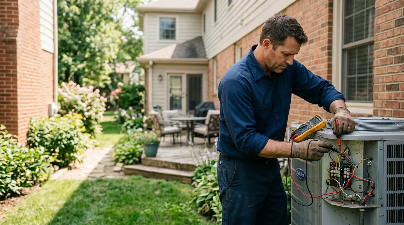HVAC technician working near Weyerhaeuser, WI